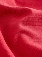Red Oversize Denim 100% Cotton Shirt - Image 6 of 6