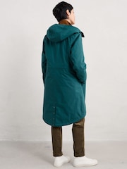 Seasalt Cornwall Blue Plant Waterproof Hunter 2 Coat - Image 2 of 5