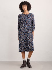 Seasalt Cornwall Navy Blue Sea Call Dress - Image 1 of 5