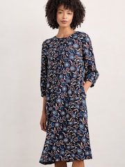 Seasalt Cornwall Navy Blue Sea Call Dress - Image 3 of 5