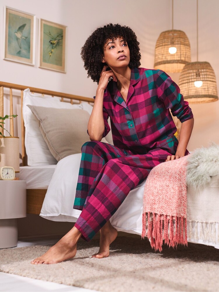 Seasalt Cornwall Pink 100% Cotton Pyjamas - Image 1 of 3