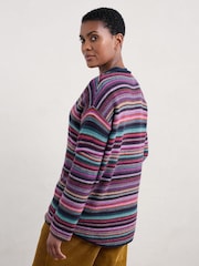 Seasalt Cornwall Purple Fruity Jumper - Image 3 of 5