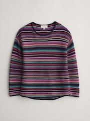 Seasalt Cornwall Purple Fruity Jumper - Image 4 of 5