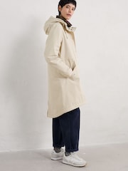 Seasalt Cornwall Natural Petite Plant Waterproof Hunter 2 Coat - Image 3 of 5