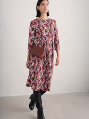 Seasalt Cornwall Pink Sea Strewn Dress - Image 1 of 5