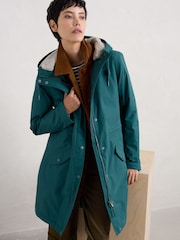 Seasalt Cornwall Blue Petite Plant Hunter 2 Coat - Image 1 of 5