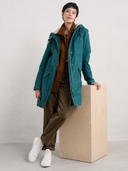 Seasalt Cornwall Blue Petite Plant Hunter 2 Coat - Image 3 of 5