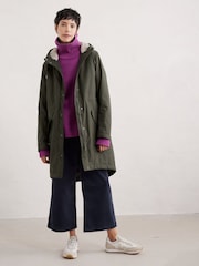 Seasalt Cornwall Green Petite Plant Hunter Coat - Image 1 of 9