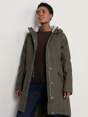 Seasalt Cornwall Green Petite Plant Hunter Coat - Image 3 of 9