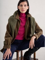 Seasalt Cornwall Pink Landing Roll Neck Long Sleeve Top - Image 3 of 5