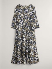 Seasalt Cornwall Green Petite Line Strokes Dress - Image 4 of 5