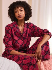 Seasalt Cornwall Red Simple Stars 100% Cotton Pyjamas - Image 1 of 3
