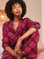 Seasalt Cornwall Red Simple Stars 100% Cotton Pyjamas - Image 3 of 3