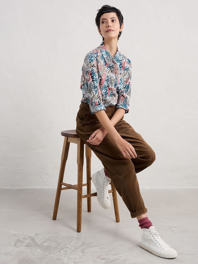 Seasalt Cornwall River Kelp Chalk Multi Larissa Shirt - Image 1 of 6 Seasalt Cornwall River Kelp Chalk Multi Larissa Shirt - Image 1 of 6