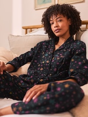 Seasalt Cornwall Black 100% Cotton Multi Simple Stars Pyjamas - Image 3 of 4