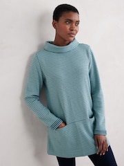 Bramble Bank Mist - Seasalt Cornwall Mawgan Porth Jacquard-Tunika aus Jersey - Bild 1 von 5