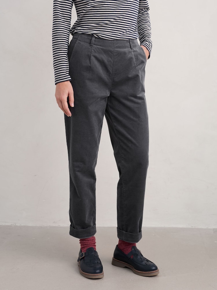 Seasalt Cornwall Grey Crackington Trousers - Image 1 of 3