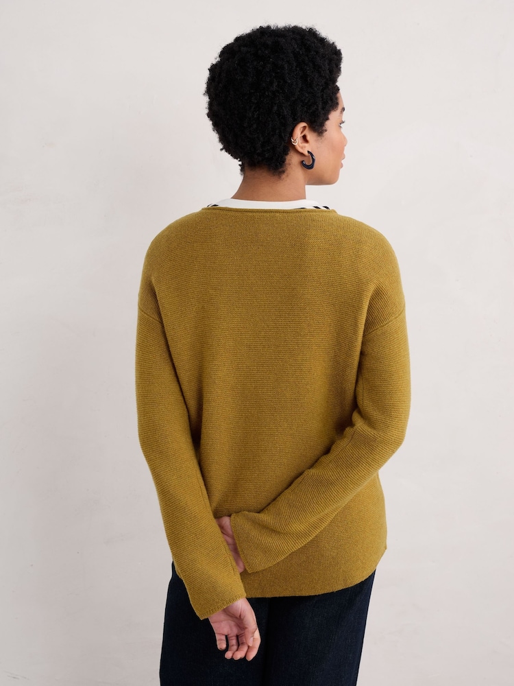 Seasalt Cornwall Yellow Fruity II Jumper - Image 2 of 5 Seasalt Cornwall Yellow Fruity II Jumper - Image 2 of 5