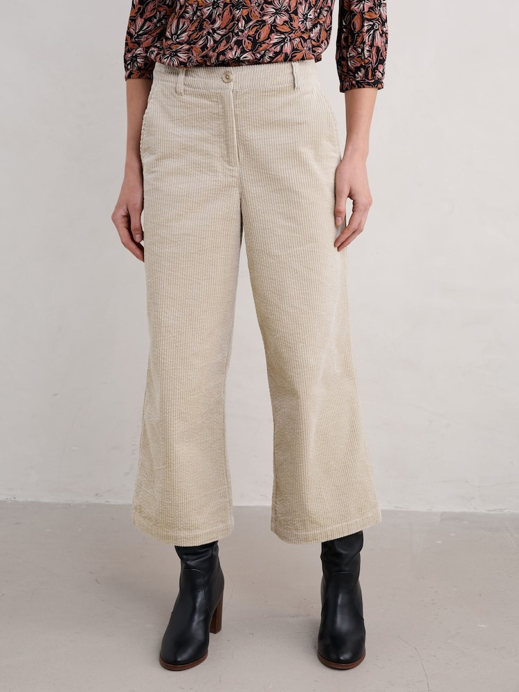 Seasalt Cornwall Natural Asphodel Trousers - Image 1 of 5