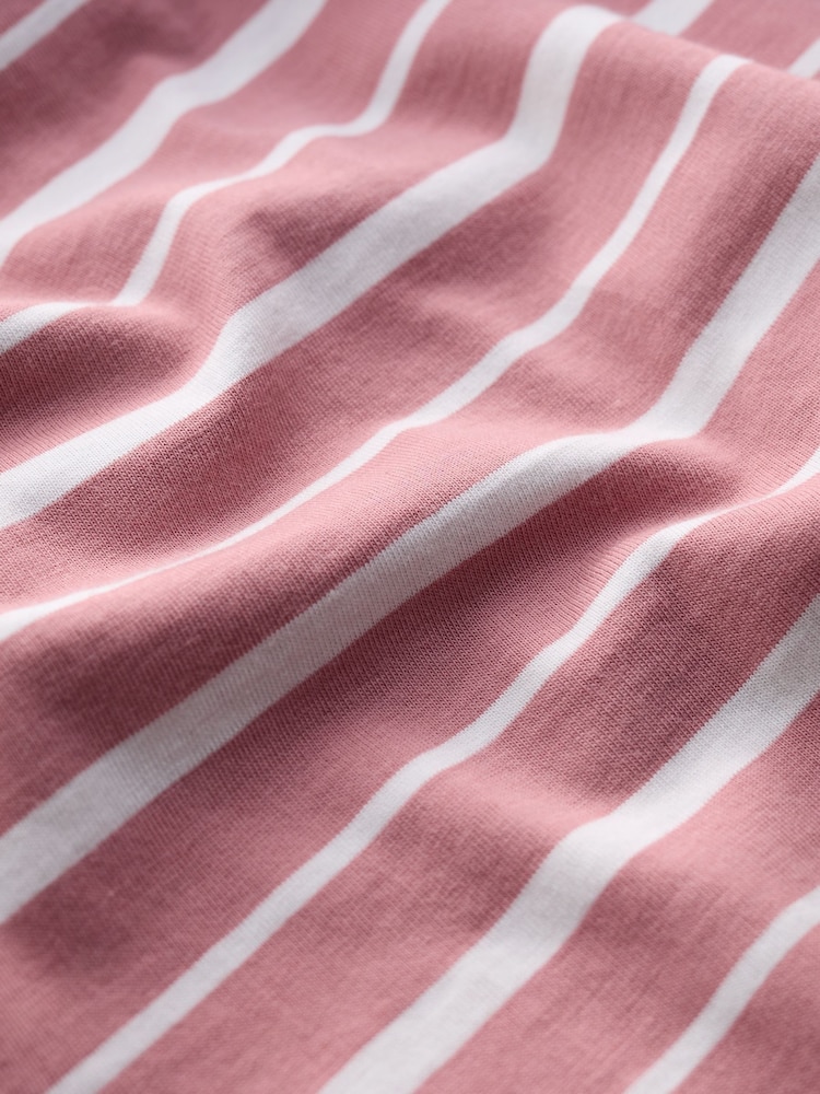 Seasalt Cornwall Shore Pink Grass Chalk Sailor T-Shirt - Image 5 of 5