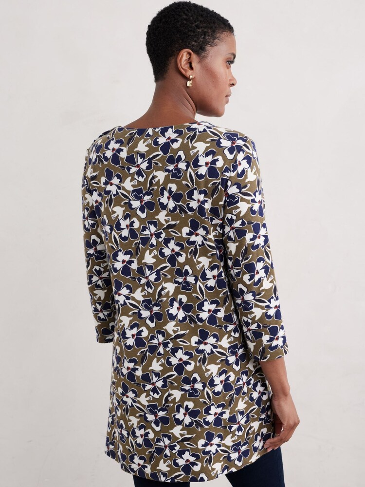 Seasalt Cornwall Green Tall Waves Tunic - Image 2 of 5 Seasalt Cornwall Green Tall Waves Tunic - Image 2 of 5