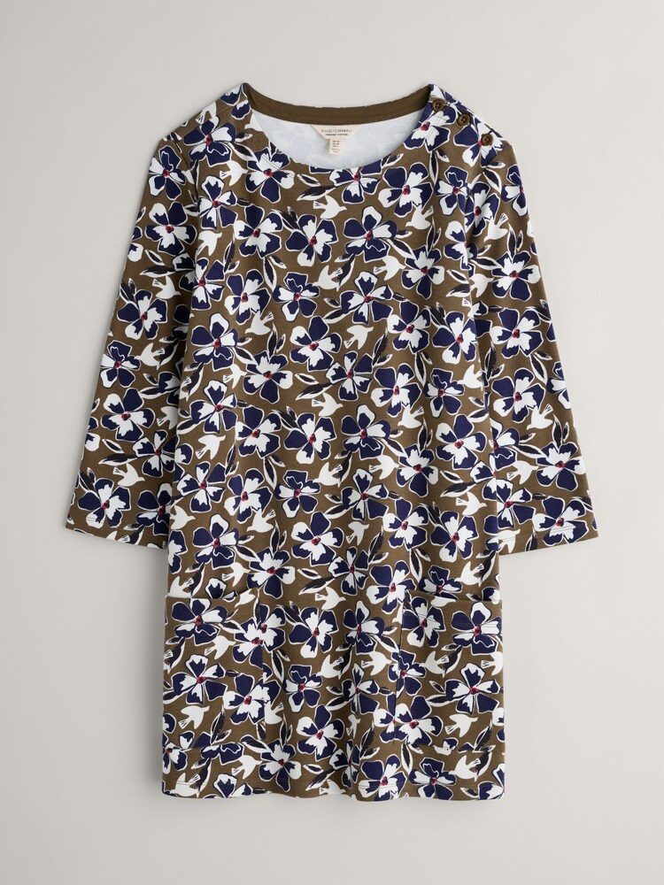 Seasalt Cornwall Green Tall Waves Tunic - Image 4 of 5