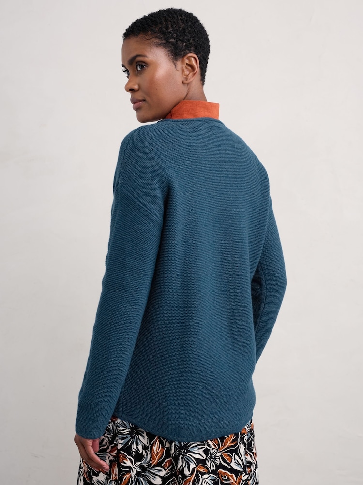 Seasalt Cornwall Blue Fruity Jumper - Image 2 of 5