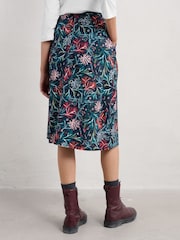 Seasalt Cornwall Black Multi Forest View Skirt - Image 2 of 5