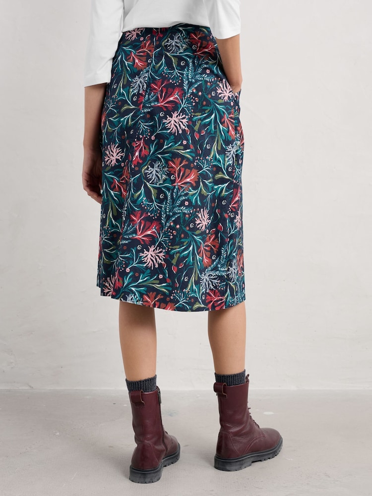 Seasalt Cornwall Black Multi Forest View Skirt - Image 2 of 5