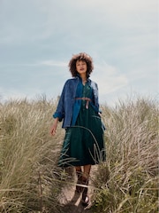 Seasalt Cornwall Teal Blue Wightwick Dress - Image 2 of 7