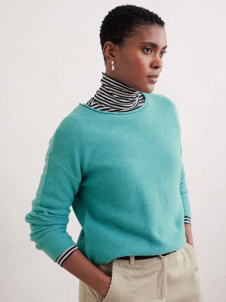 Seasalt Cornwall Blue Fruity II Jumper - Image 2 of 5 Seasalt Cornwall Blue Fruity II Jumper - Image 2 of 5