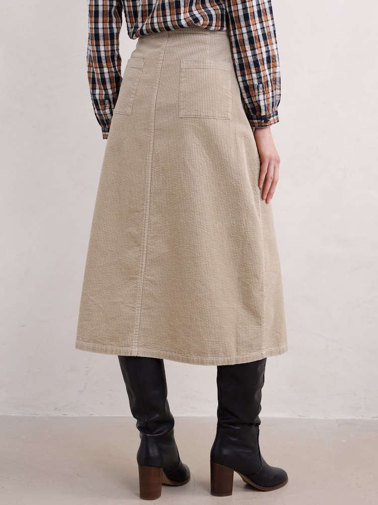 Seasalt Cornwall Natural Window Wren Skirt - Image 2 of 5