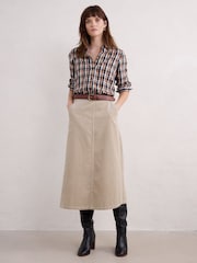 Seasalt Cornwall Natural Window Wren Skirt - Image 3 of 5