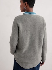 Seasalt Cornwall Grey Fruity Jumper - Image 3 of 5