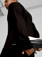 Puma Black Mens Run Cloudspun Quarter Zip Top - Image 4 of 6
