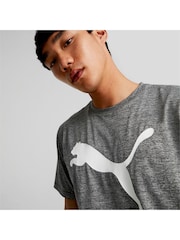 Puma Grey Mens Favourite Heather Cat Training T-Shirt - Image 2 of 6