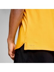 Puma Orange Mens Run Cloudspun Short Sleeve Running Top - Image 2 of 6