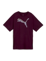 Puma Purple Chrome Womens EVOSTRIPE T-Shirt - Image 5 of 6