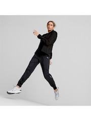 Puma Black Womens RUN FAVOURITE Hood Woven Jacket - Image 1 of 6