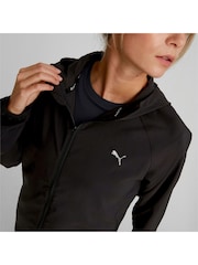 Puma Black Womens RUN FAVOURITE Hood Woven Jacket - Image 5 of 6