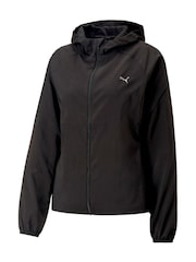 Puma Black Womens RUN FAVOURITE Hood Woven Jacket - Image 6 of 6