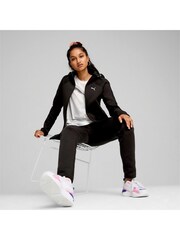 Puma Blue Navy Womens EVOSTRIPE Full Zip Hoodie - Image 3 of 6