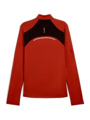 Puma Red Mens RUN CLOUDSPUN Quarter Zip Top - Image 7 of 7