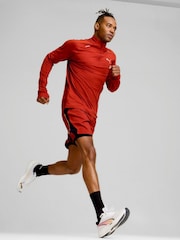 Puma Red Mens Run Cloudspun Quarter Zip Top - Image 2 of 6