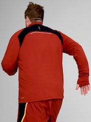 Puma Red Mens Run Cloudspun Quarter Zip Top - Image 3 of 6