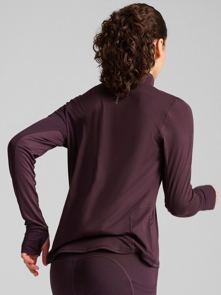 Puma Purple Run Favourite Quarter-Zip Running Sweat Top - Image 2 of 7