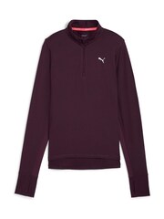 Puma Purple Run Favourite Quarter-Zip Running Sweat Top - Image 6 of 7