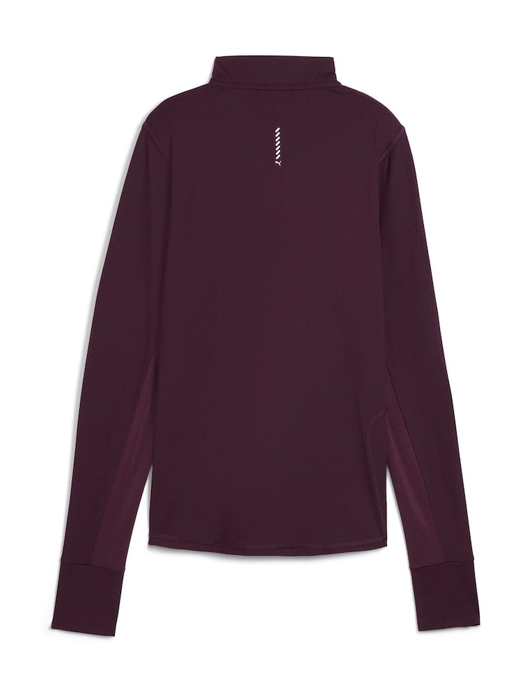Puma Purple Run Favourite Quarter-Zip Running Sweat Top - Image 7 of 7