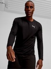 Puma Black Mens Run Cloudspun Long Sleeve Running T-Shirt - Image 1 of 5