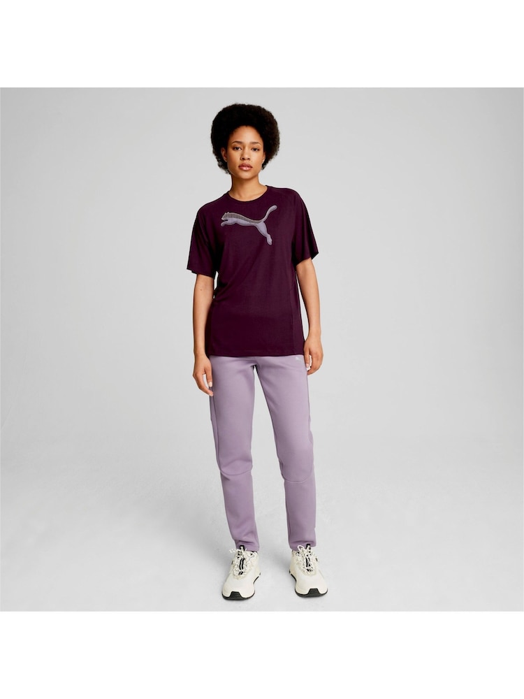 Puma Purple Womens EVOSTRIPE T-Shirt - Image 4 of 4